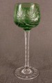 Zielony kielich do wina - Szkło Huta Józefina