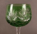 Zielony kielich do wina - Szkło Huta Józefina