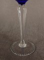 Niebieski kielich do wina - Szkło VEB Bleikristall Arnstadt