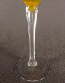 Żółty kryształowy kielich do wina - VEB Bleikristall Arnstadt