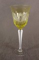 Uranowy szklany kielich do wina - VEB Bleikristall Arnstadt