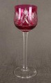 Różowy remer - kielich do wina - Stare szlify i cudowna forma