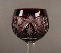 Przedwojenny kielich - Bordowa barwa i piękne szlify