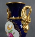 Unikatowy wazon kobalt i złocenia - Porcelana Lindner