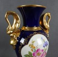 Unikatowy wazon kobalt i złocenia - Porcelana Lindner