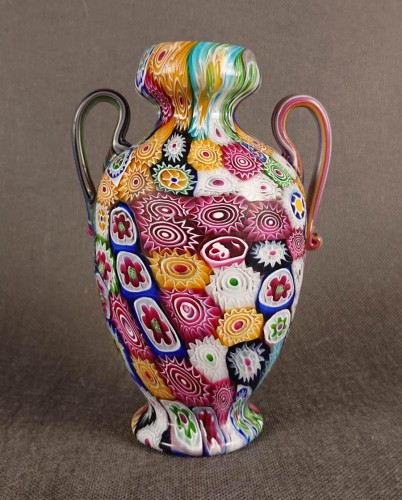 Wazon millefiori Fratelli Toso - Włoskie szkło Murano