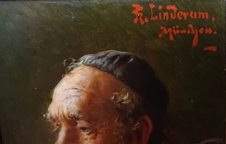 Autor obrazu: Richard Linderum, uznany niemiecki malarz nurtu akademickiego związany ze środowiskiem monachijskim.