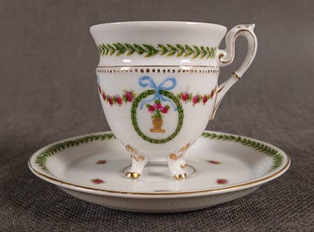 Ręcznie malowany zestaw do espresso - Kolekcjonerska porcelana