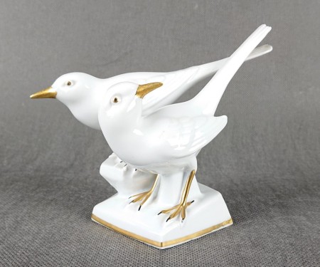 Gerold Porzellan Bavaria – Para Jaskółek | Długie Ogony | Złocenia | Model 5333.JPG