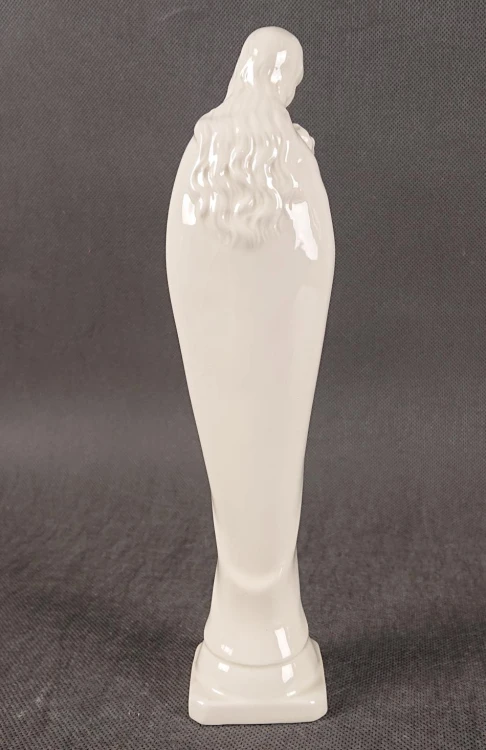 Kremowa figura religijna Goebel Sacrart retro West Germany