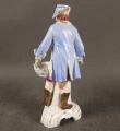 Profil tylny kolekcjonerska figura porcelanowa scena rodzajowa KPM Berlin