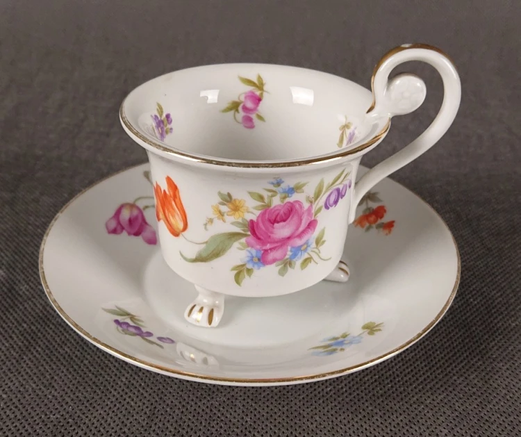 Luksusowa bawarska porcelana Thomas zestaw śniadaniowy na prezent