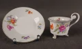 Porcelanowy spodek i filiżanka Thomas Bavaria dekoracja kwiatowa