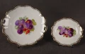 Duża patera porcelanowa i talerzyk Tiefenfurt Silesia