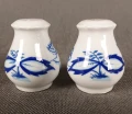 Komplet porcelanowych przyprawników sól i pieprz wzór cebulowy błękitny