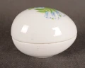 Szkatułka jajo porcelana Tettau błękitne tulipany projekt P. Michel