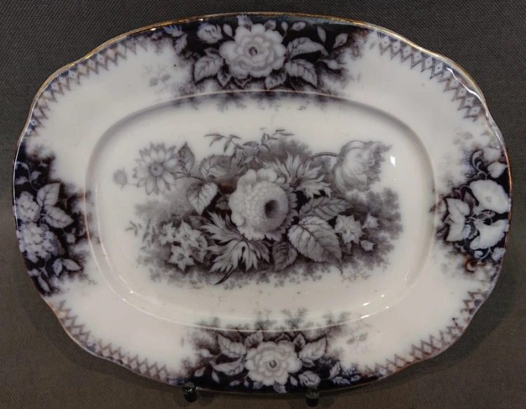 Duża owalna patera z florystyczną dekoracją Villeroy & Boch Jardiniere
