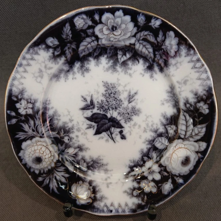 Talerz deserowy z motywem gałązek bzu seria Jardiniere Villeroy & Boch