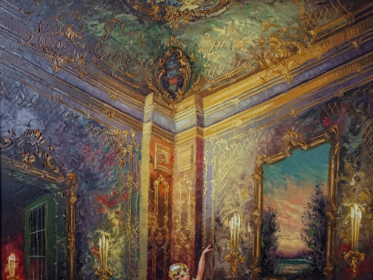 Odręczna sygnatura autorska Heinz Münnich w lewym dolnym narożniku płótna