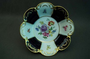 Gerold cudowna patera kobalt złoto