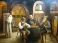 Obraz olejny A. Tenhagen w klasztorze przy winie