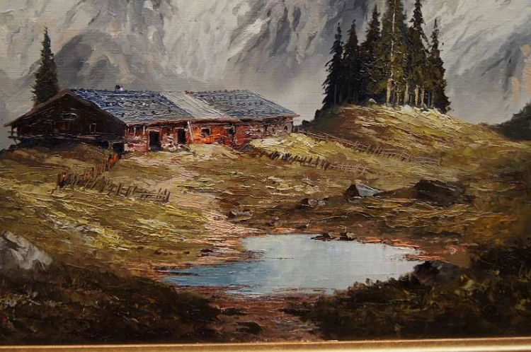 Georg Wegener Triada szczytów Eiger Monch Jungfrau