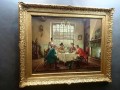 Obraz olejny despoty przy stole Jörg Sommer ur.1881r