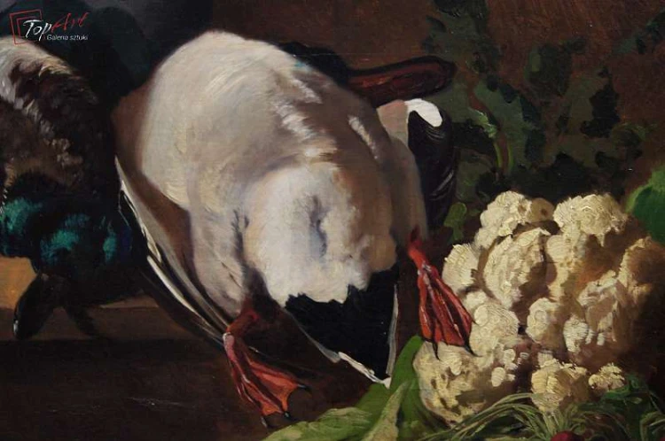 Mega Cenny Obraz!!! Julius Jacob Martwa natura 1882r