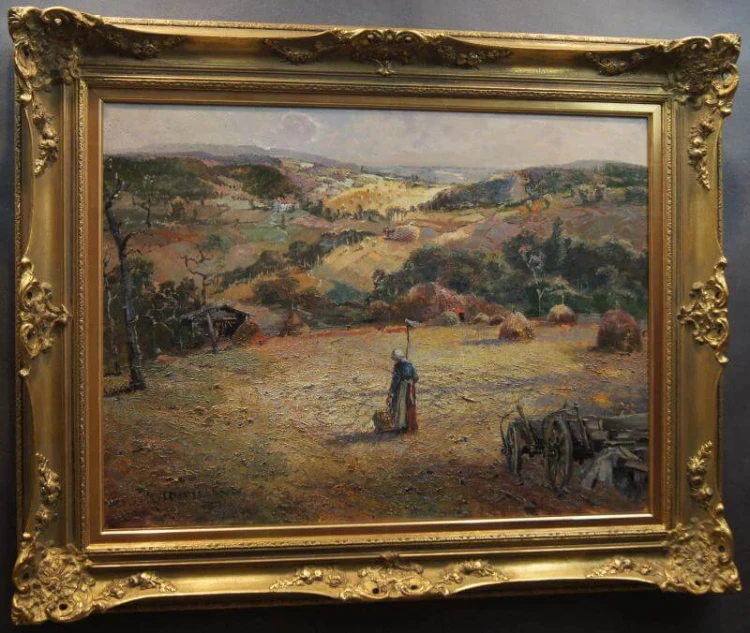Z życia wsi majstersztyk obraz olejny Ludwig Gschossmann