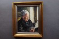 Sentymentalny obraz czytająca babcia Wilhelm Hoffmann