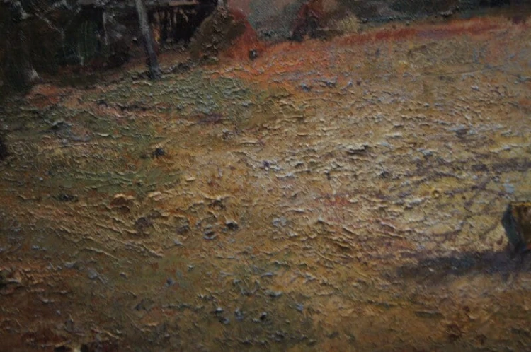 Z życia wsi majstersztyk obraz olejny Ludwig Gschossmann