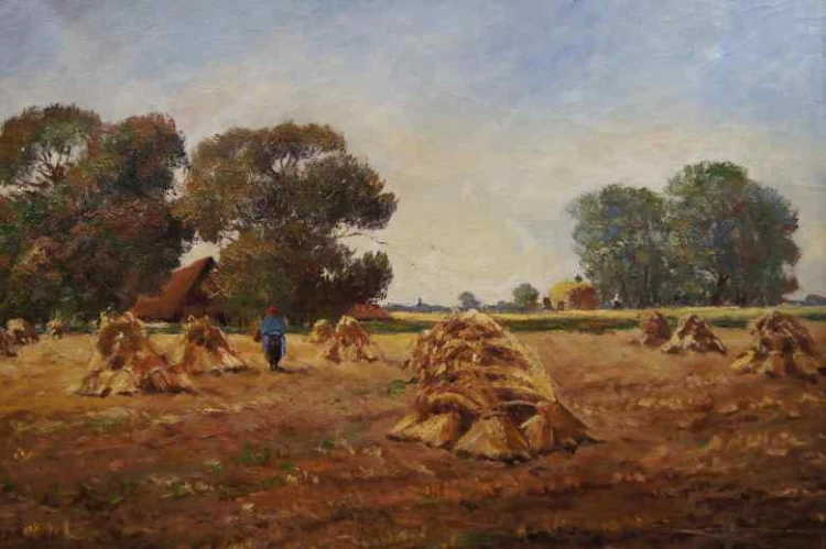 JEAN COUNE WIEJSKI KRAJOBRAZ SIANOKOSY