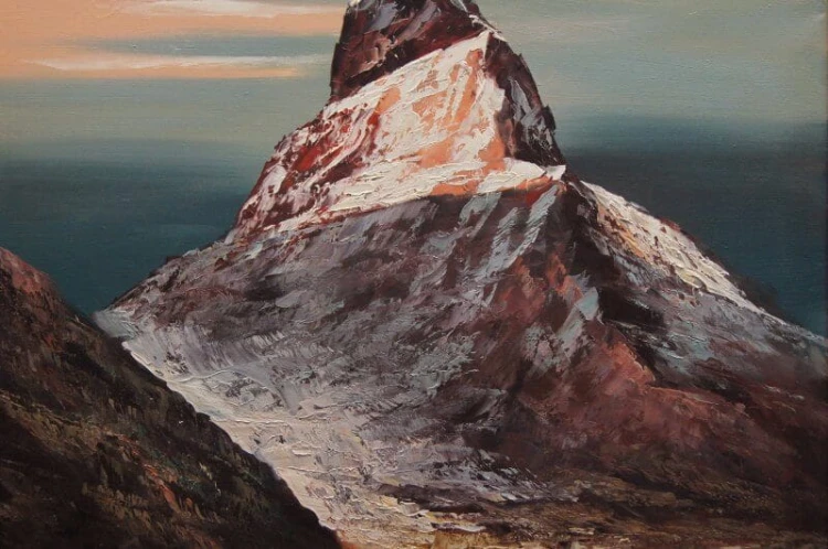 Góra Matterhorn zjawiskowy obraz olejny