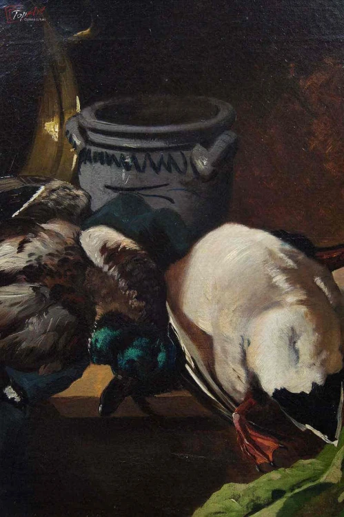 Mega Cenny Obraz!!! Julius Jacob Martwa natura 1882r