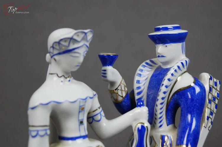 Porcelana Hollohaza Węgry lata 60 Picasso figura Okaz !!!