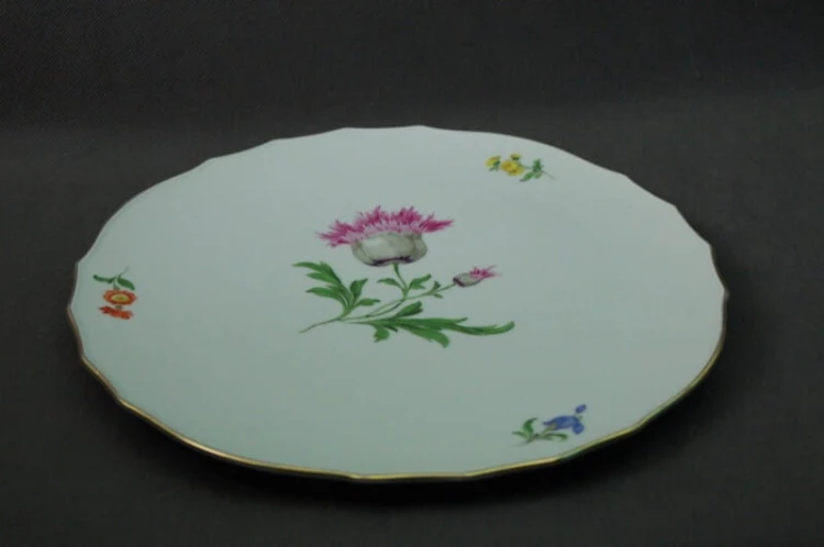 Meissen olbrzymia patera na ciasto porcelana Miśnia