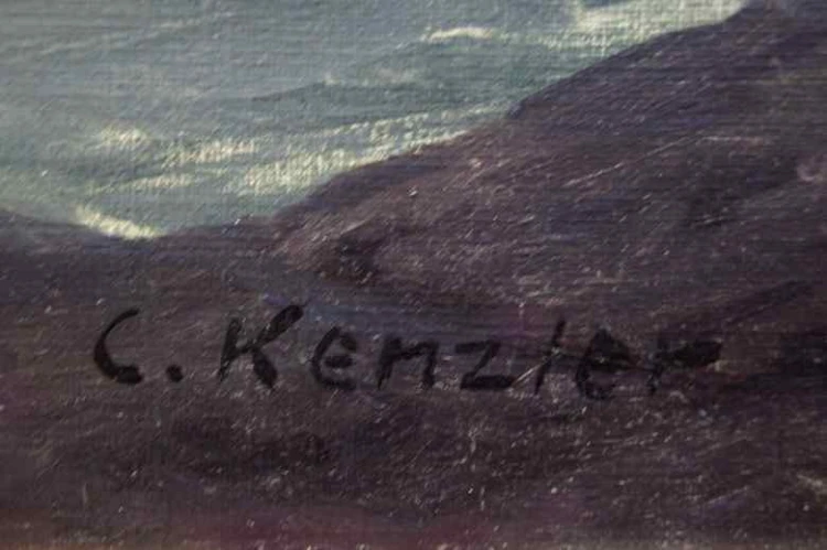 Carl Kenzler olbrzymia cenna marynistyka!!!