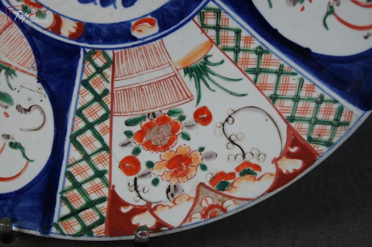 Olbrzymi kolekcjonerski talerz Japonia Imari