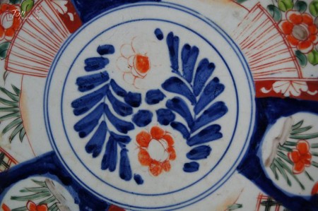 Japonia Imari kolekcjonerski talerz 4