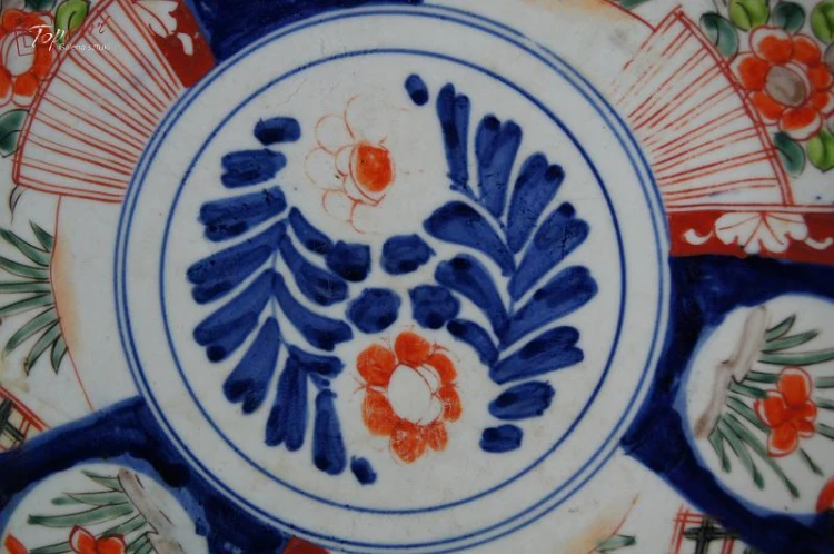 Japonia Imari kolekcjonerski talerz 4