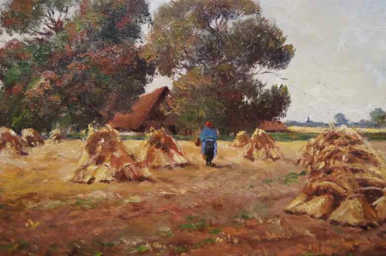 JEAN COUNE WIEJSKI KRAJOBRAZ SIANOKOSY