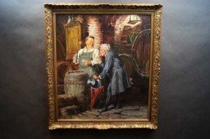 PRÓBA WINA niezwykły obraz olejny POLECAM!!!