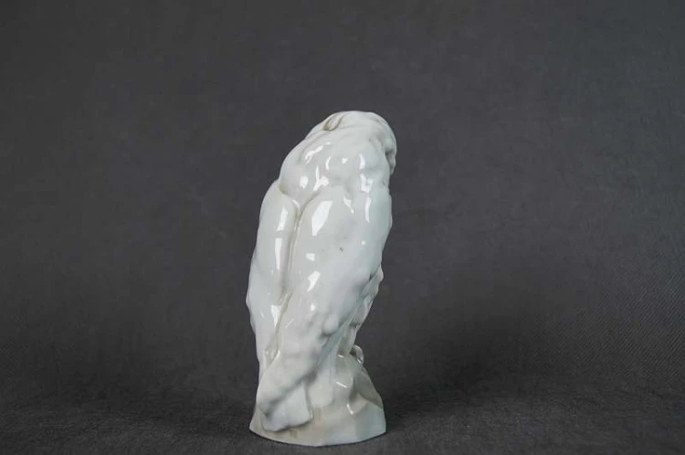 Szlachetna sowa urocza porcelanowa figurka
