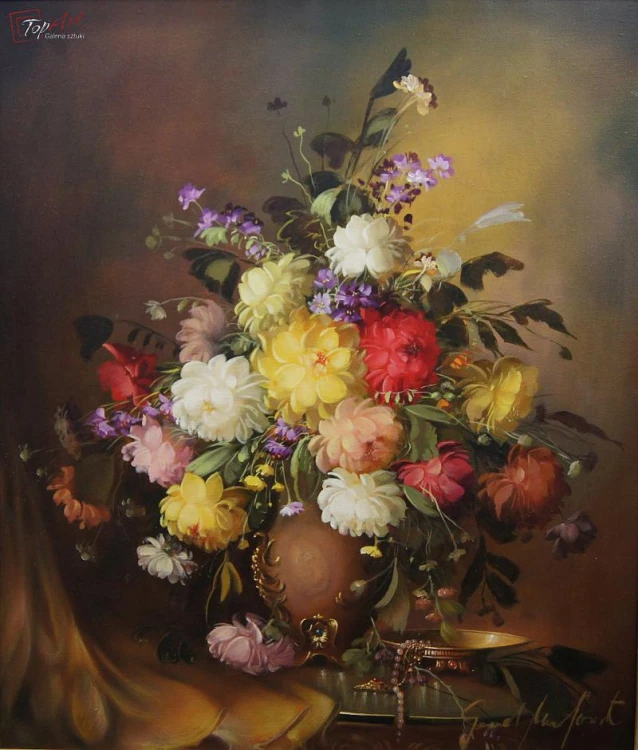 MEGA RARYTAS - FLAMANDZKIE KWIATY - GERHARD MERFORT * 1927