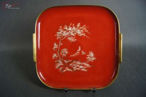 Hutschenreuther  duża reprezentacyjna patera złocona