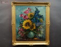 Stary obraz dzieło sztuki Medina Louisa bukiet kwiatów