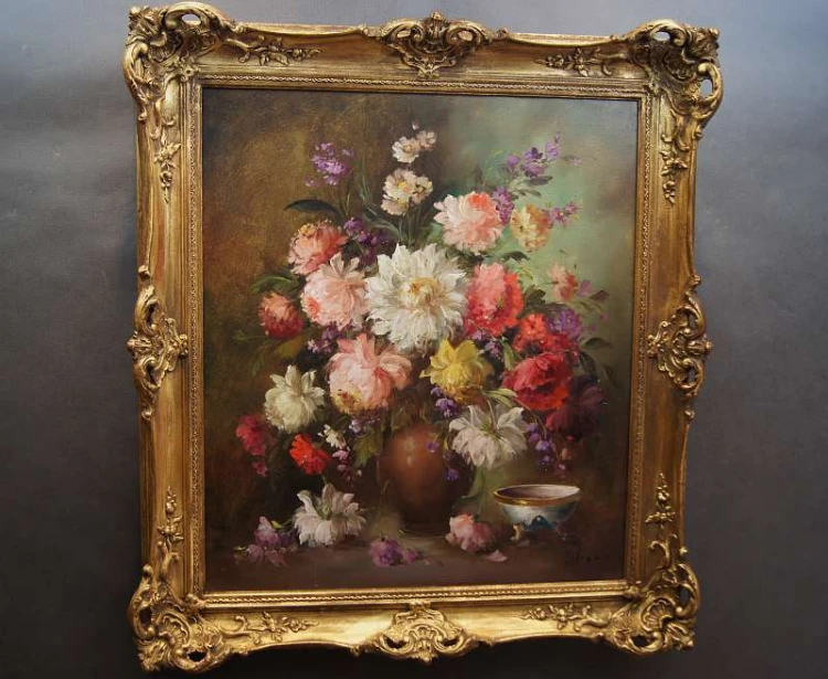 Medina Louisa pałacowe kwiaty stary obraz