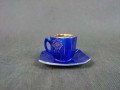 Edytuj produkt: Mokka - espresso niebieska i złocona