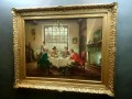 Obraz olejny despoty przy stole Jörg Sommer ur.1881r