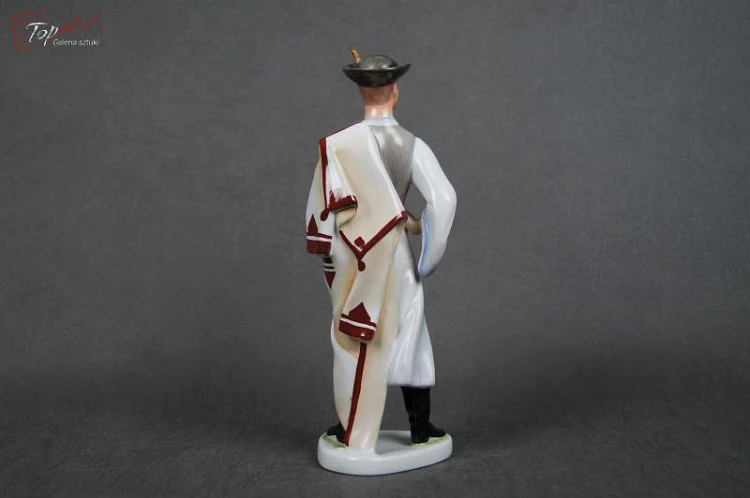 Porcelana Aqincum Budapest lata 60 mężczyzna w stroju ludowym Okaz!!!